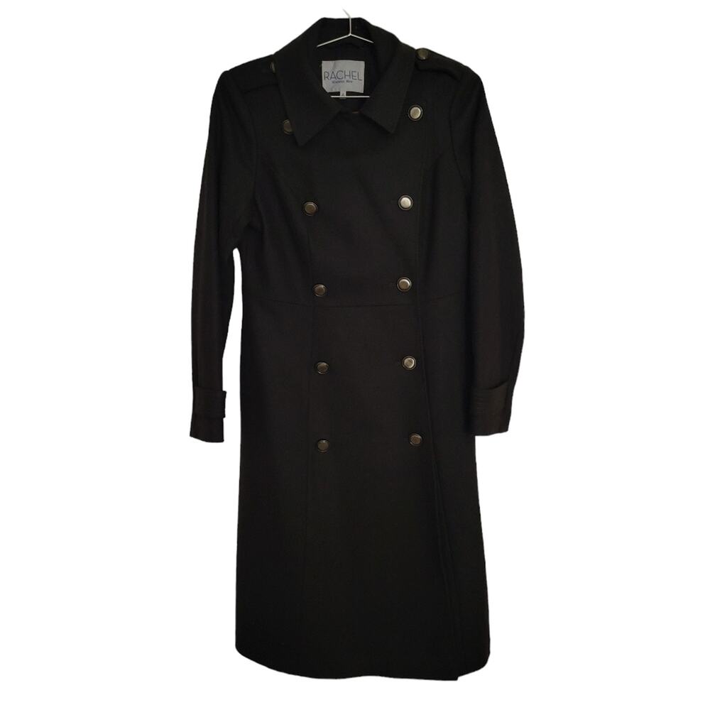 Rachel Rachel Roy Dark Green Wool Blend Double Button Pea coat Sz M Medium